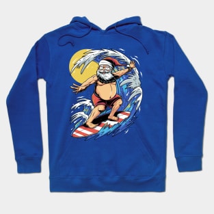 Surfing Santa Hoodie